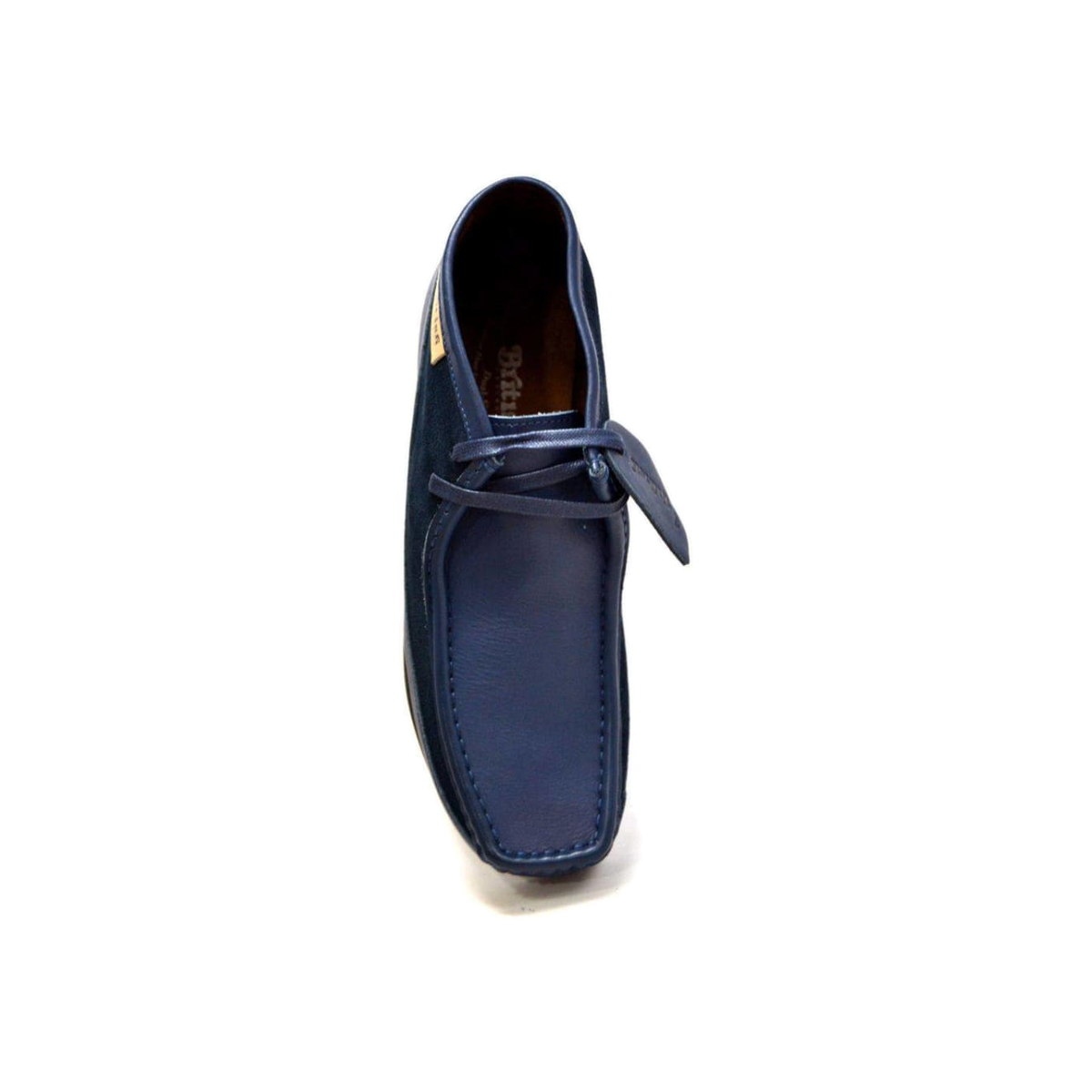 British Walkers New Castle men's Navy Blue ankle boots, top view