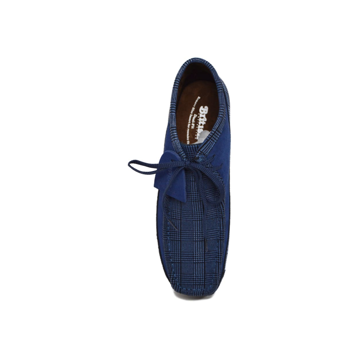 British Walkers New Castle men's Navy Pattern ankle boots, top view