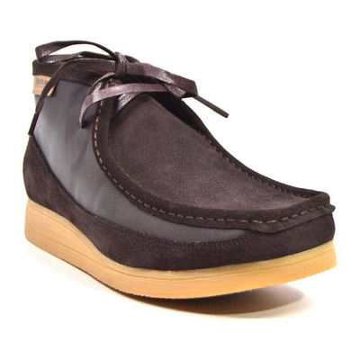 British Walkers New Castle men's Brown ankle boots, three-quarter side view