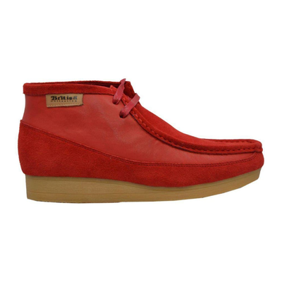 British Walkers New Castle men's Red ankle boots, right-facing side view