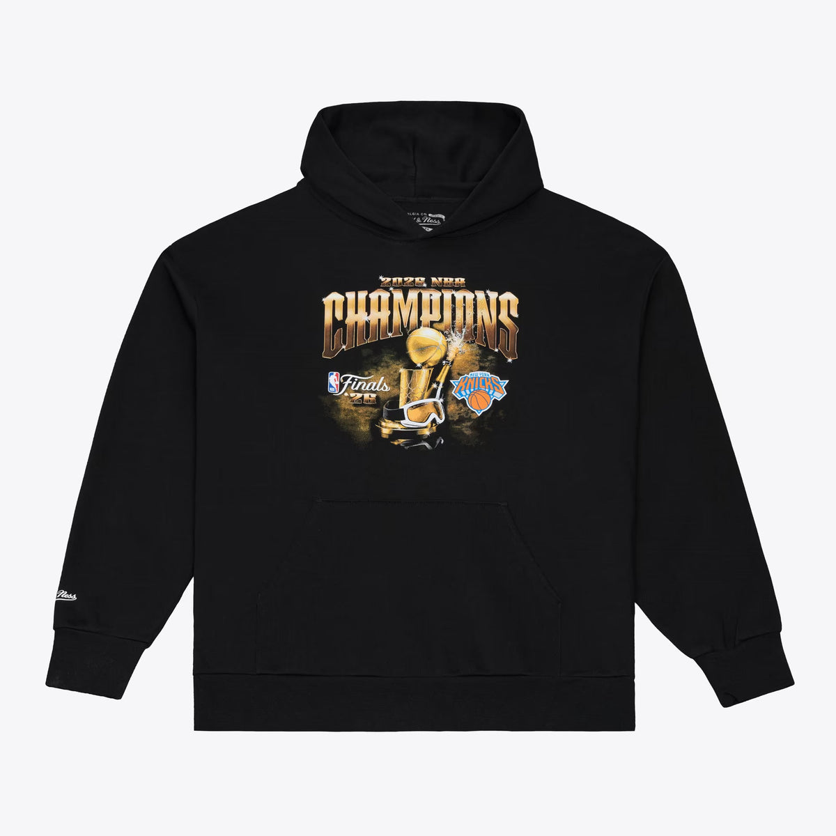 Mitchell & Ness New York Knicks 2026 NBA Champions Finals Mens Hoodie — Black