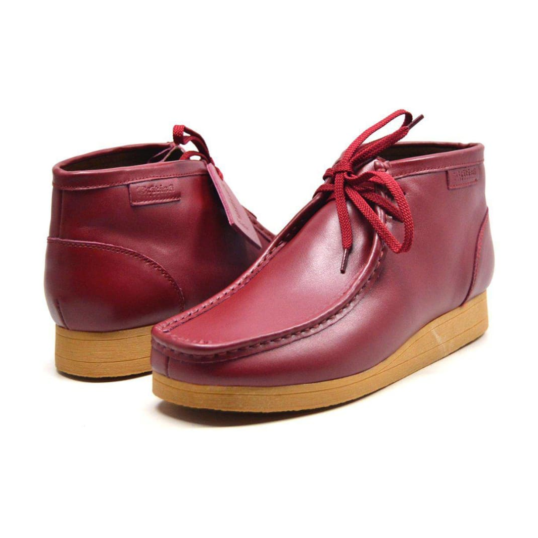 British Walkers New Castle 2 men's Bordeaux ankle boots, pair angled view