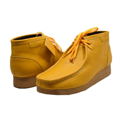 British Walkers New Castle 2 men's Yellow ankle boots, pair angled view