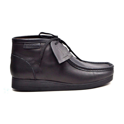 British Walkers New Castle 2 men's Black ankle boots, side profile facing right