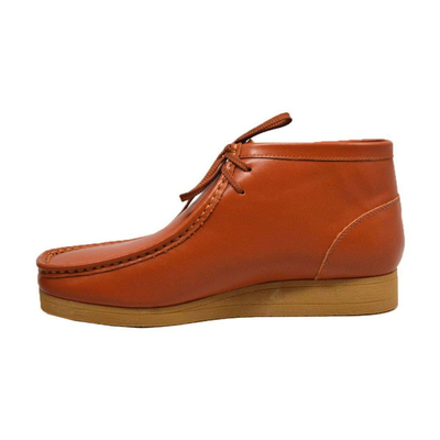 British Walkers New Castle 2 men's Caramel ankle boots, side profile facing left