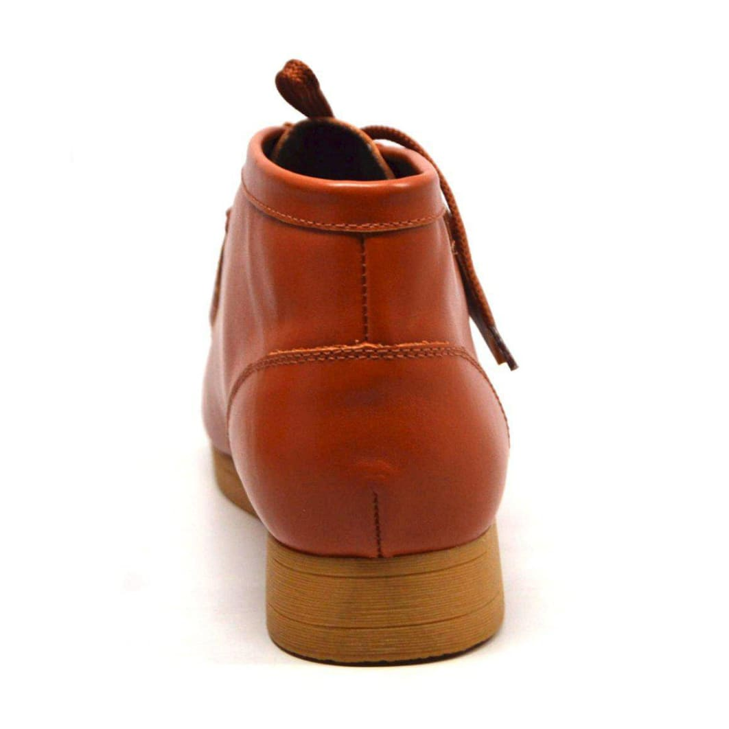 British Walkers New Castle 2 men's Caramel ankle boots, rear view
