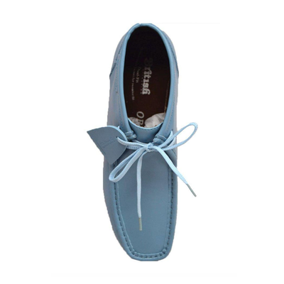 British Walkers New Castle 2 men's Sky Blue ankle boots, top view