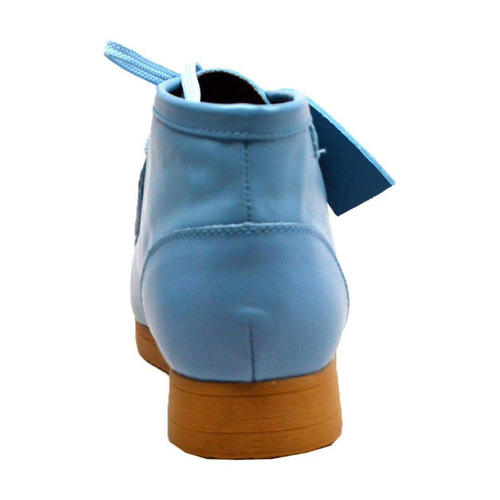 British Walkers New Castle 2 men's Sky Blue ankle boots, rear view