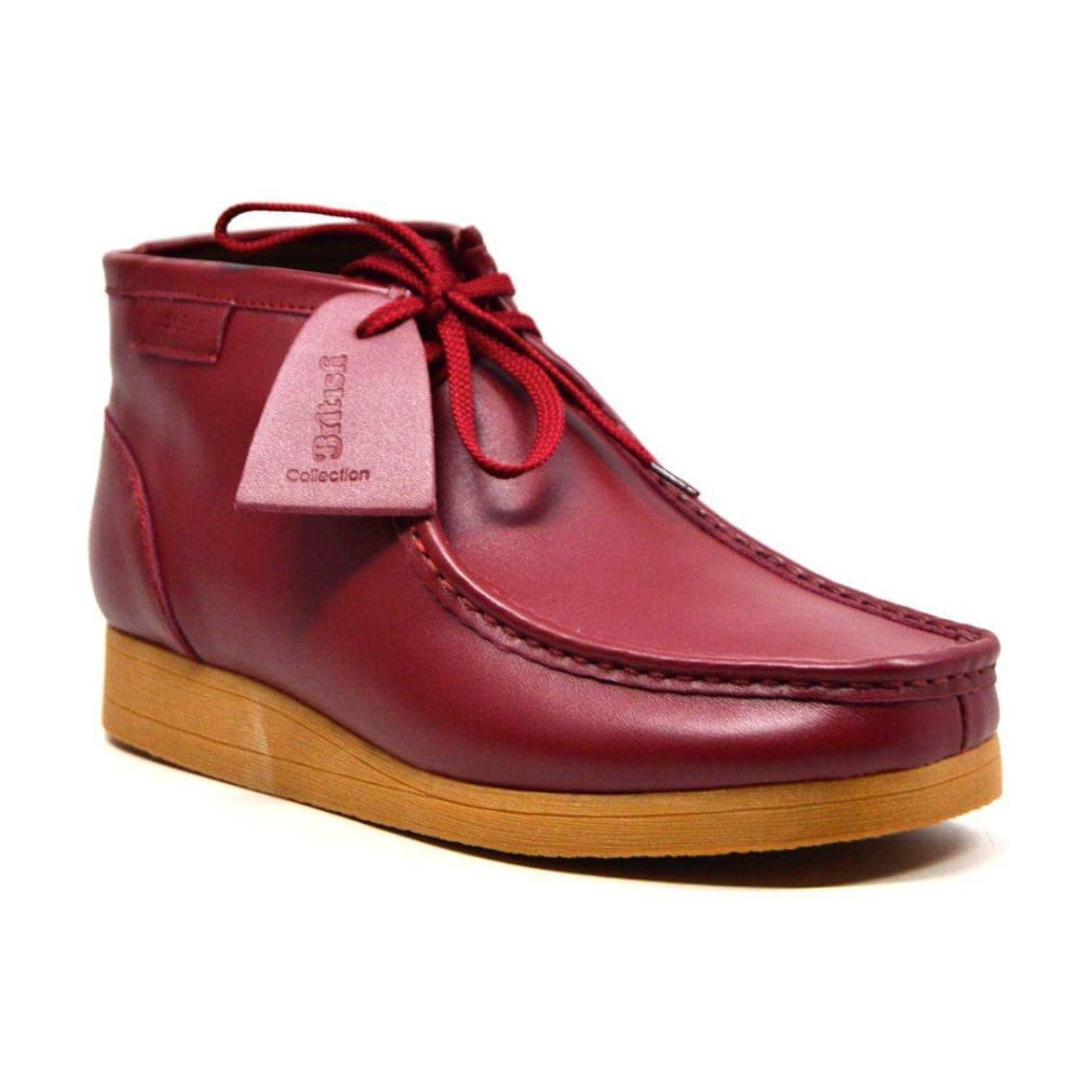 British Walkers New Castle 2 men's Bordeaux ankle boots, front three-quarter view