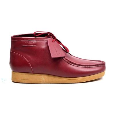 British Walkers New Castle 2 men's Bordeaux ankle boots, side profile facing right
