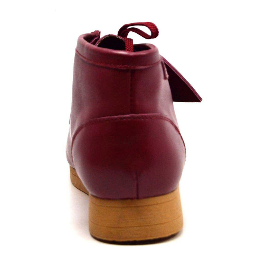 British Walkers New Castle 2 men's Bordeaux ankle boots, rear view