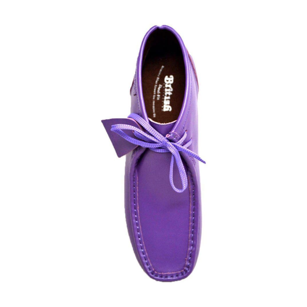 British Walkers New Castle 2 men's Purple ankle boots, top view
