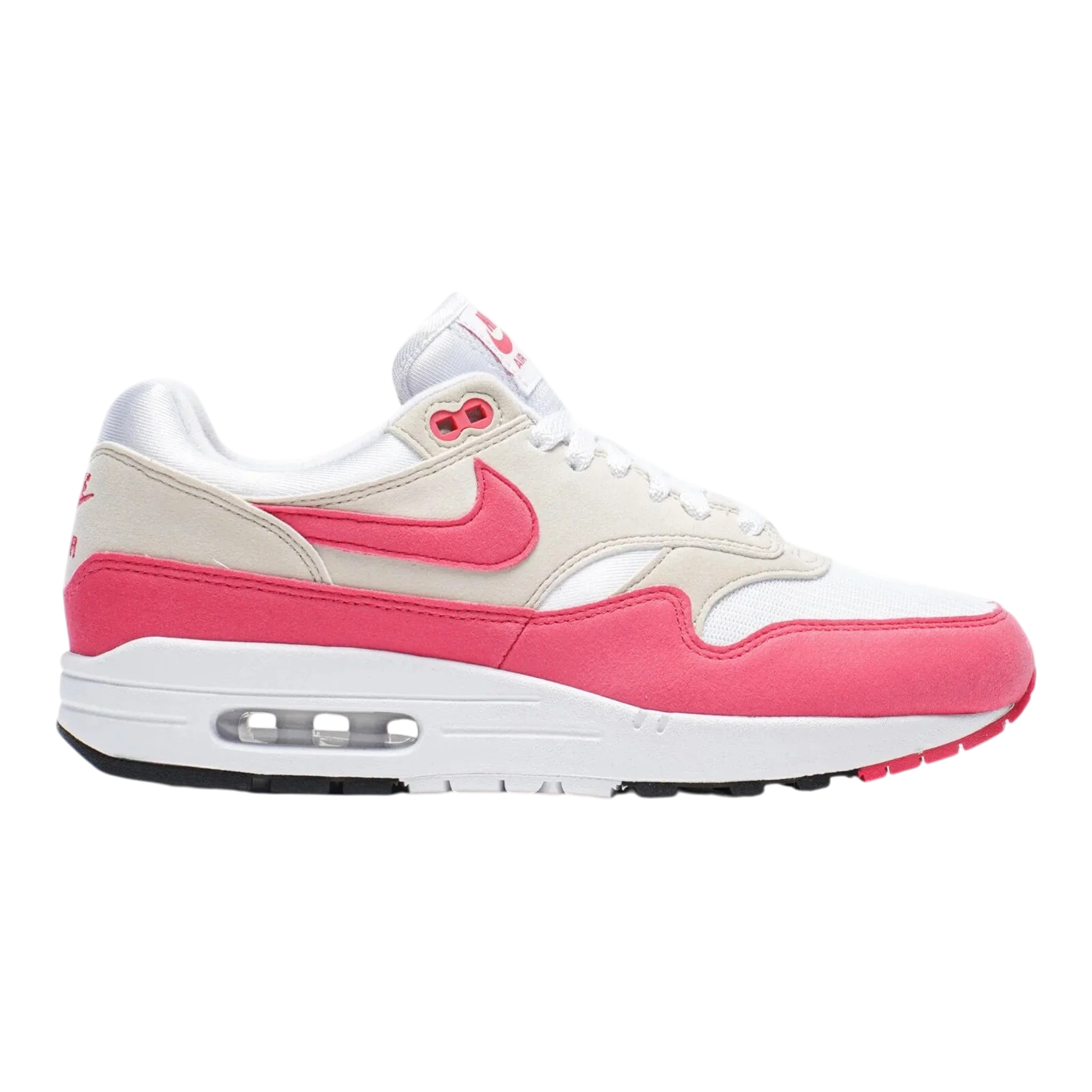 Nike Air Max 1 Women's Sneakers — White/Aster Pink Low-Top