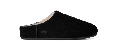 UGG Elea Womens Slip-On Slippers — Black Suede