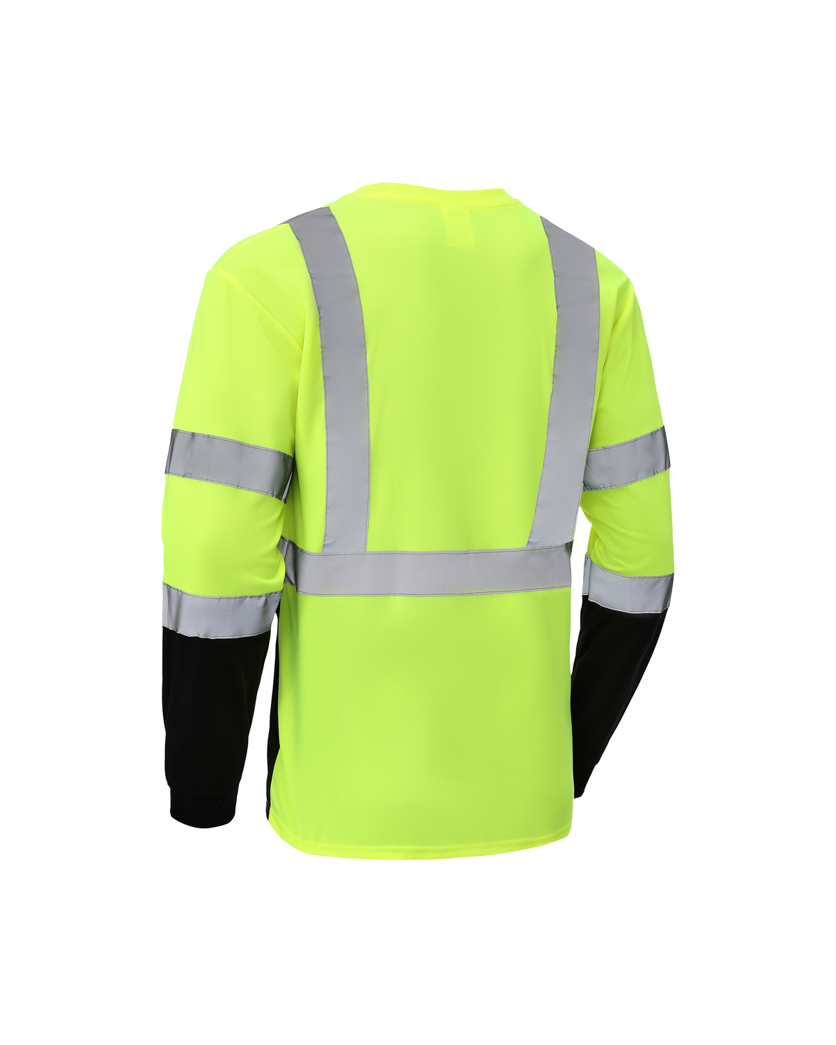 Kiwi High Visibility ANSI/ISEA 107-2020, Type R, Class 3 Two Tone Neon Long Sleeve Safety Shirt [73100]