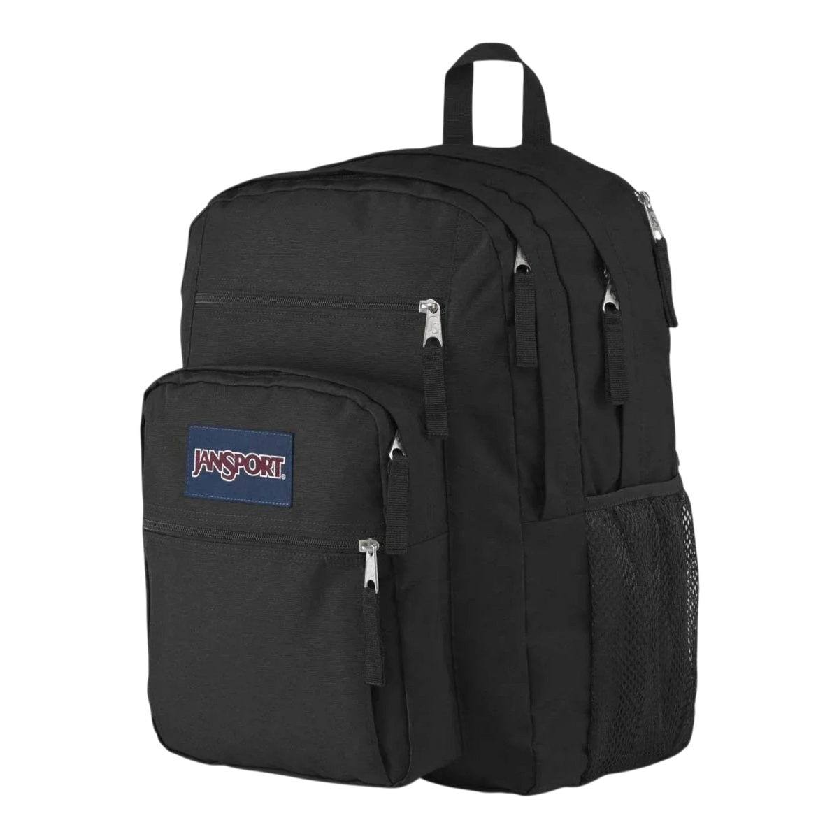 JanSport Big Student Backpack 34L — Black 15-Inch Laptop Pack – rear view
