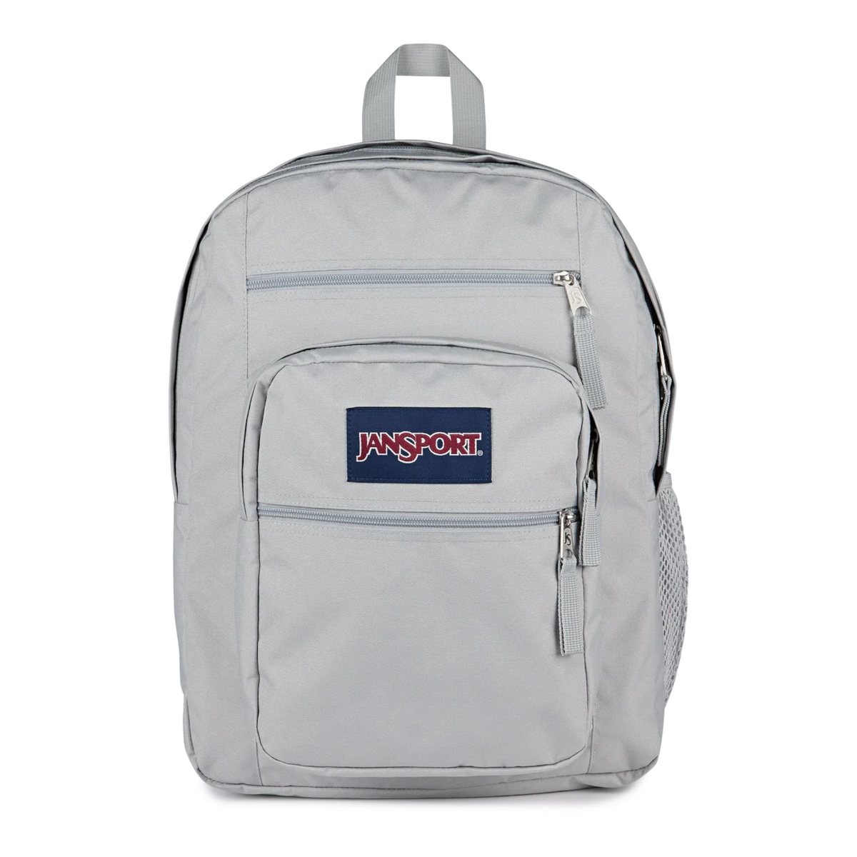 JanSport Big Student Backpack 34L — Grounded Grey 15-Inch Laptop Pack – rear view