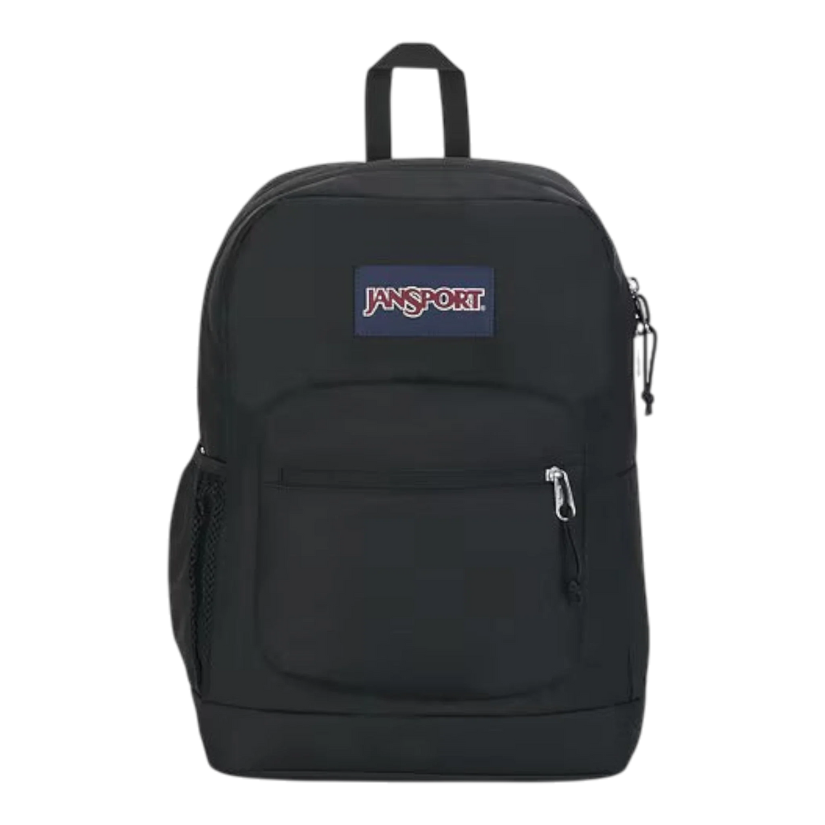 JanSport Cross Town Plus Backpack 26L — Black 15-Inch Laptop Pack – top view