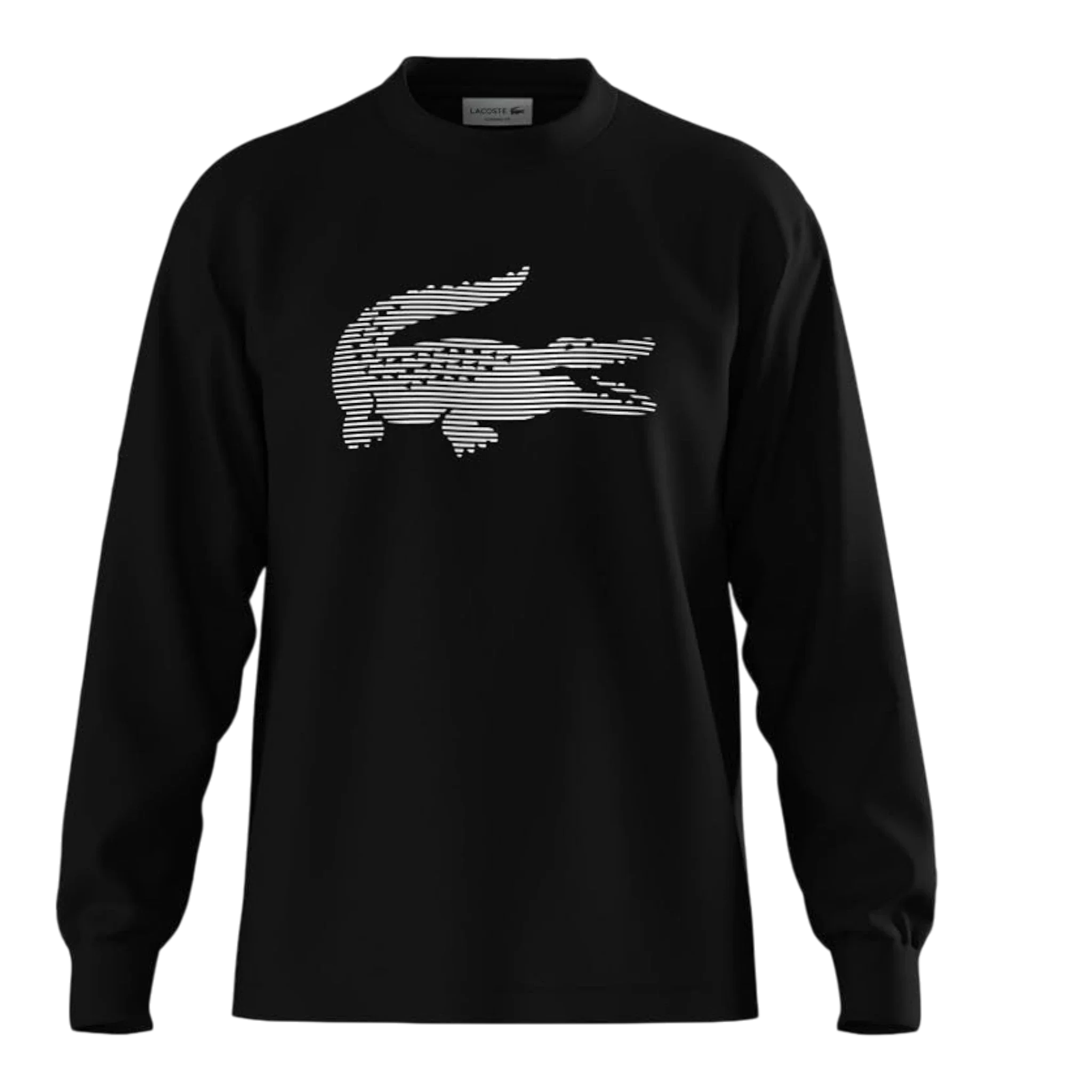 LACOSTE CREWNECK T-SHIRT MENS BLACK