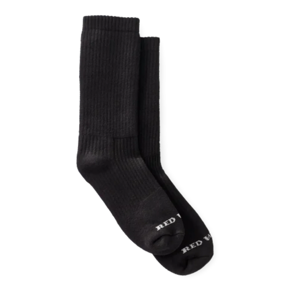 Red Wing Cushion Men's Crew Socks — Black