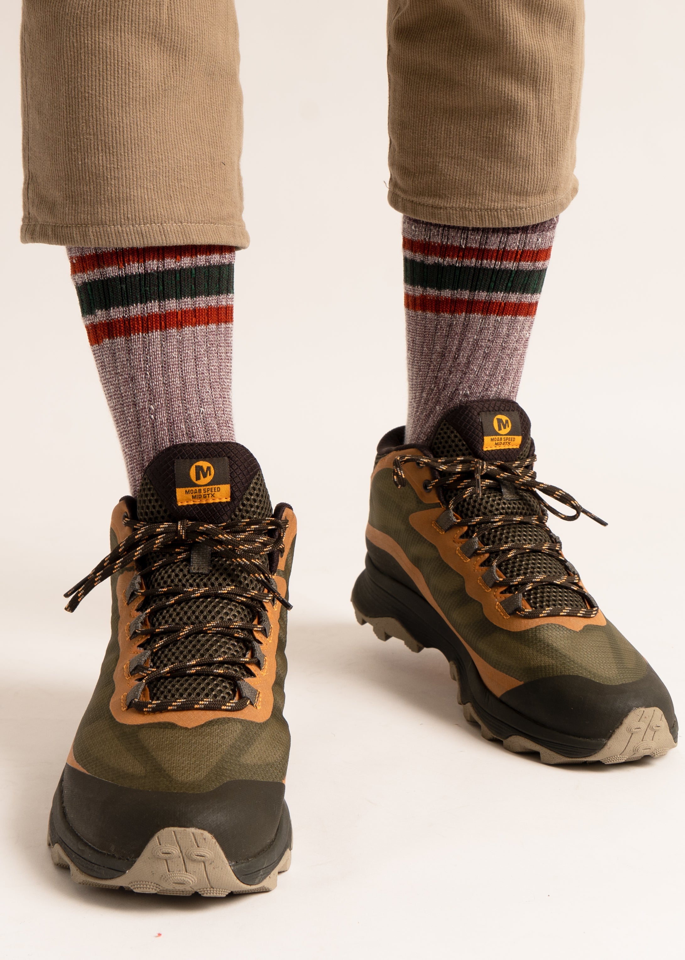 American Trench Merino Activity Crew Socks top view