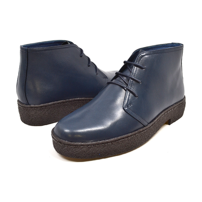British Walkers Original Men's High Top Black Leather Shoes with Gummy Soles view 16