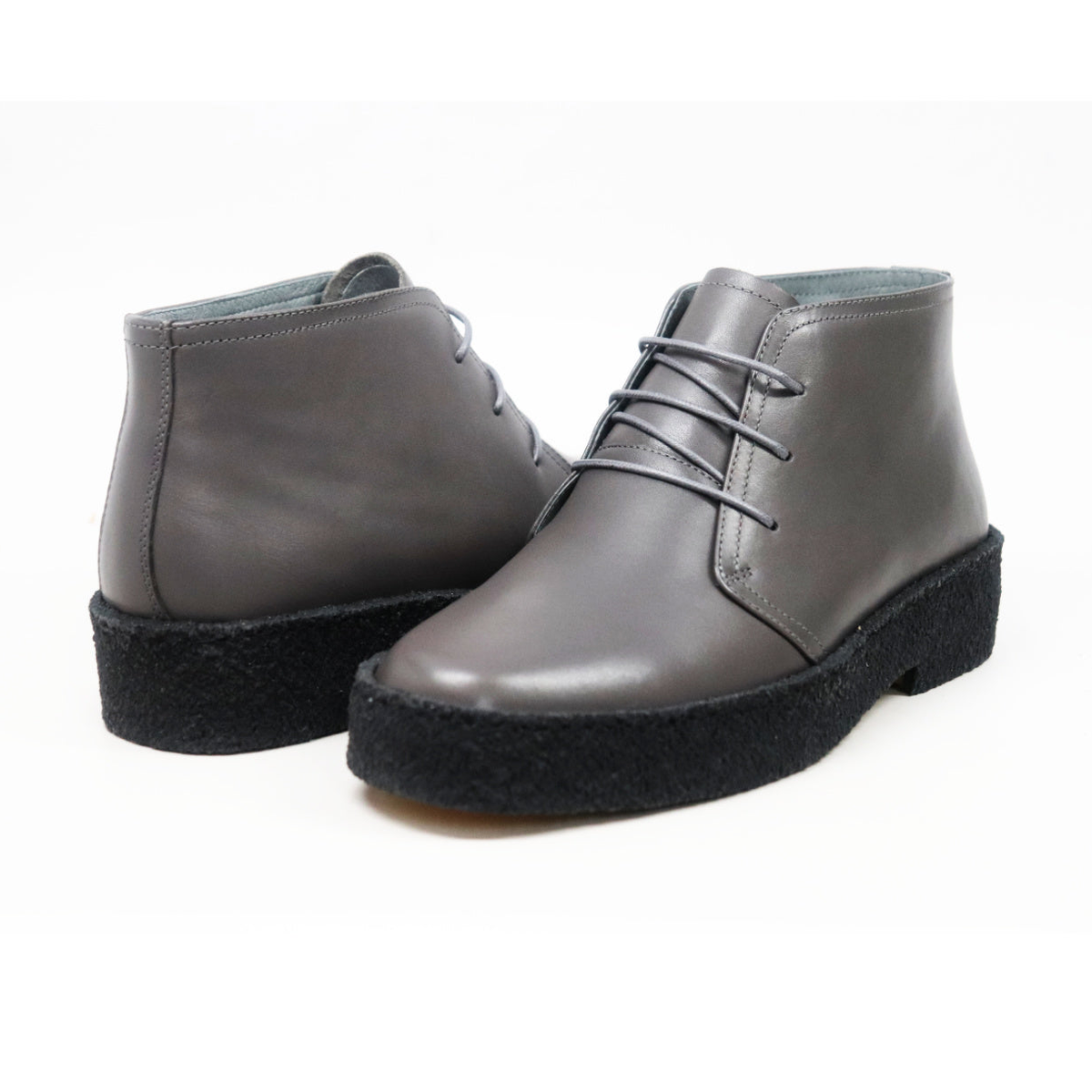 British Walkers Original Men's High Top Black Leather Shoes with Gummy Soles view 33