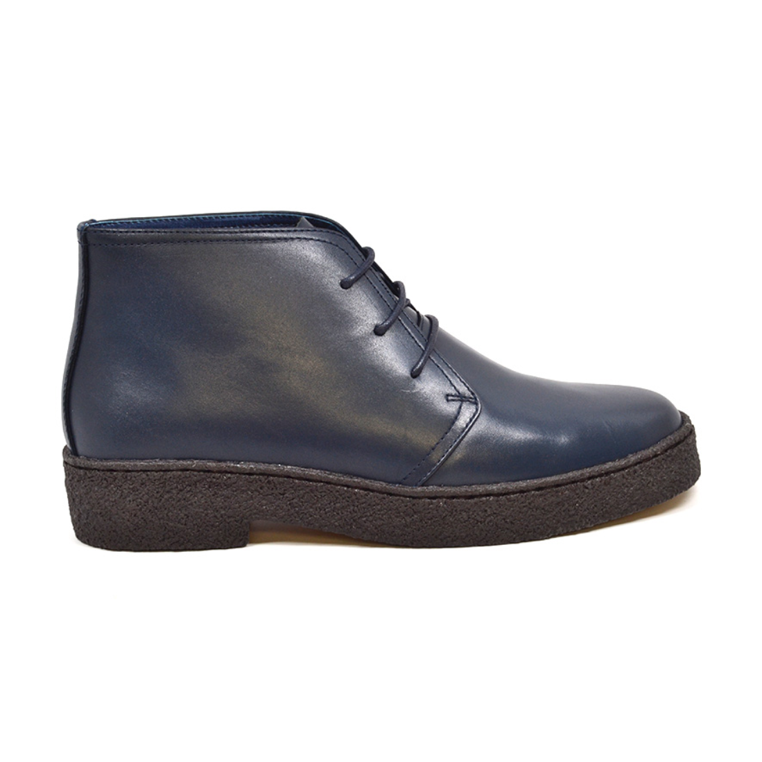 British Walkers Original Men's High Top Black Leather Shoes with Gummy Soles view 18