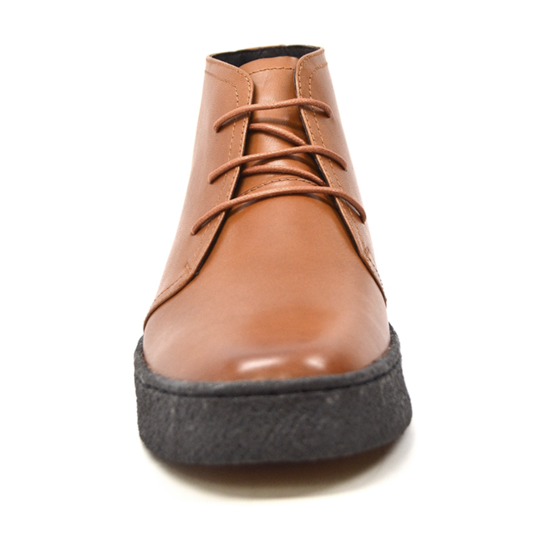 British Walkers Original Men's High Top Black Leather Shoes with Gummy Soles view 26