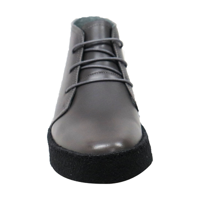 British Walkers Original Men's High Top Black Leather Shoes with Gummy Soles view 31