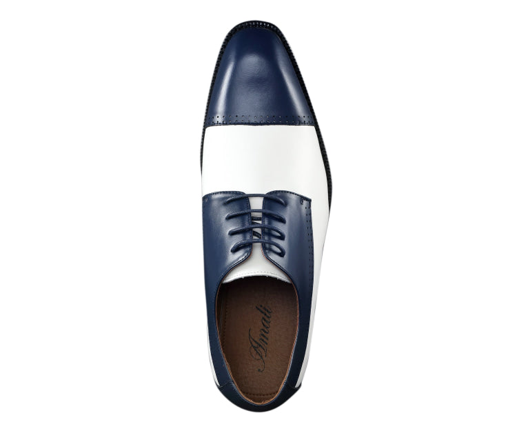 Amali Archer Navy Oxfords — product view 3
