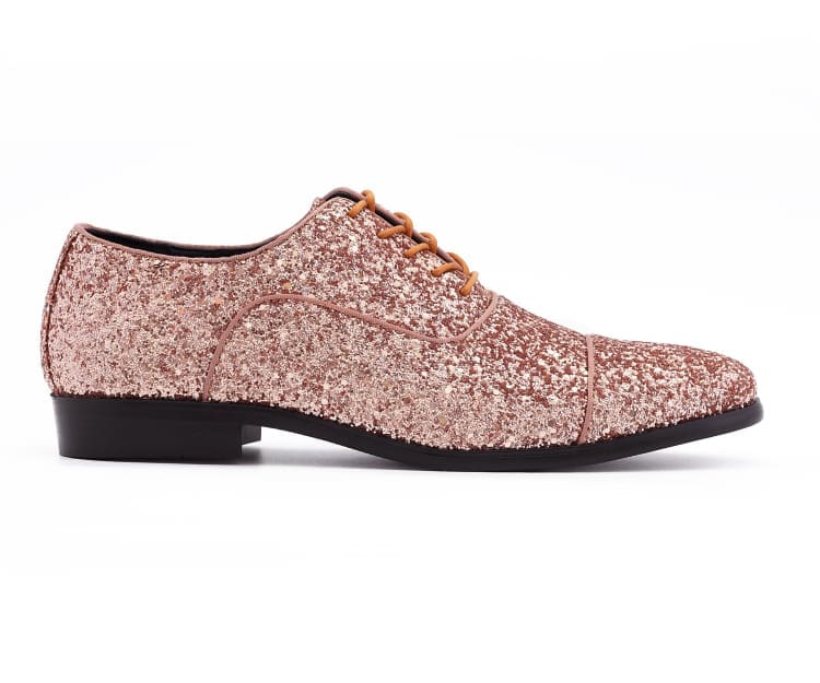 Amali Lawrence Rose Gold Oxfords — product view 2
