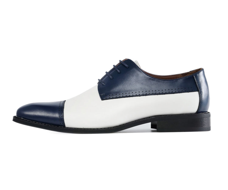 Amali Archer Navy Oxfords — product view 2