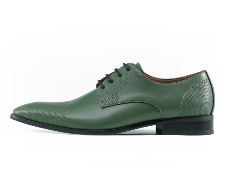 Amali Russo Green Oxfords — product view 2