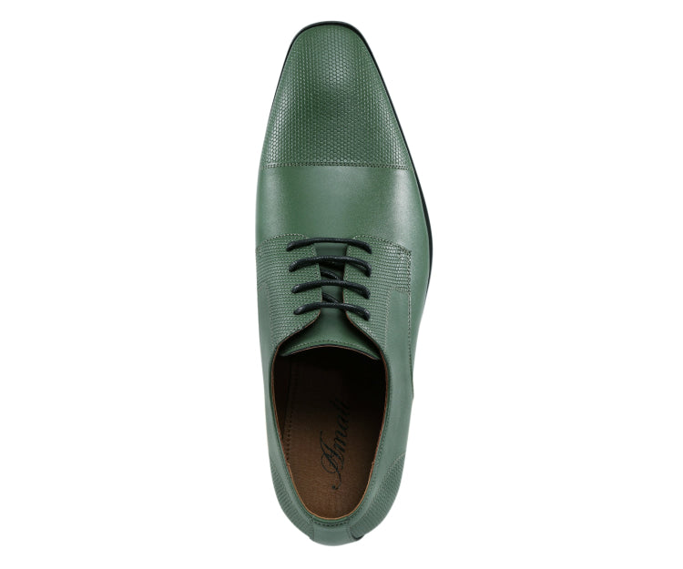 Amali Russo Green Oxfords — product view 3