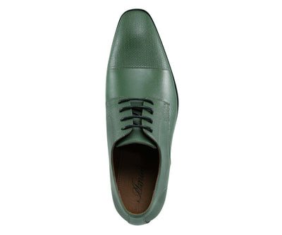 Amali Russo Green Oxfords — product view 3