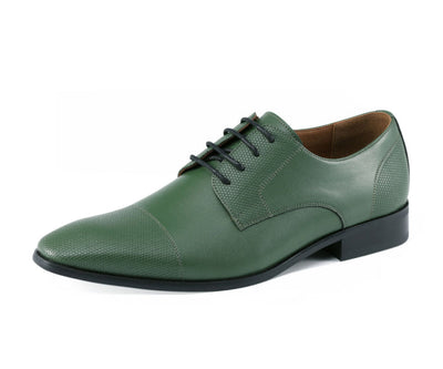 Amali Russo Green Oxfords — product view 1