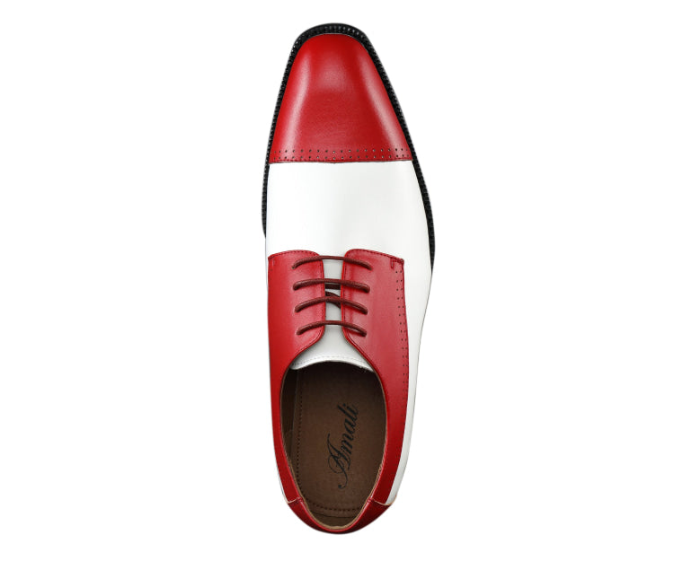 Amali Archer Red Oxfords — product view 3