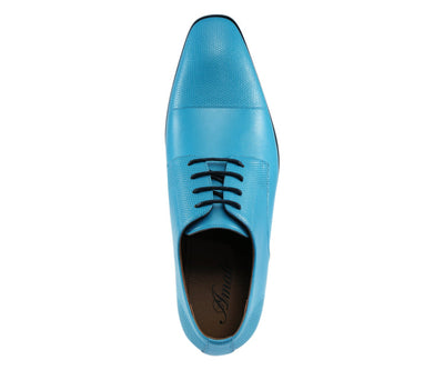 Amali Russo Teal Oxfords — product view 4