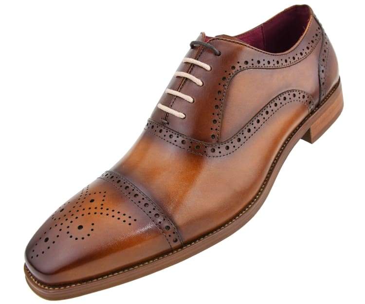 ag114 Asher Green Oxfords Tan / 7.5