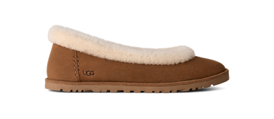 UGG Zora Ballet Womens Flats — Chestnut Suede