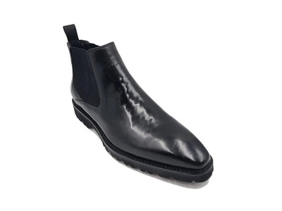 Carrucci Shoes Patina Chelsea Boot Lug Sole Calf Leather All Day Comfort KB480102