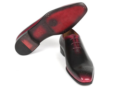 Paul Parkman Black and Red Men's Oxford Shoes