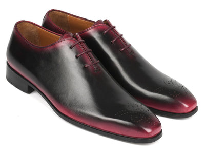 Paul Parkman Black and Red Men's Oxford Shoes