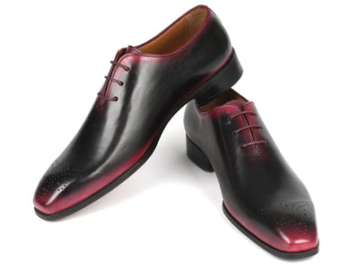 Paul Parkman Black and Red Men's Oxford Shoes