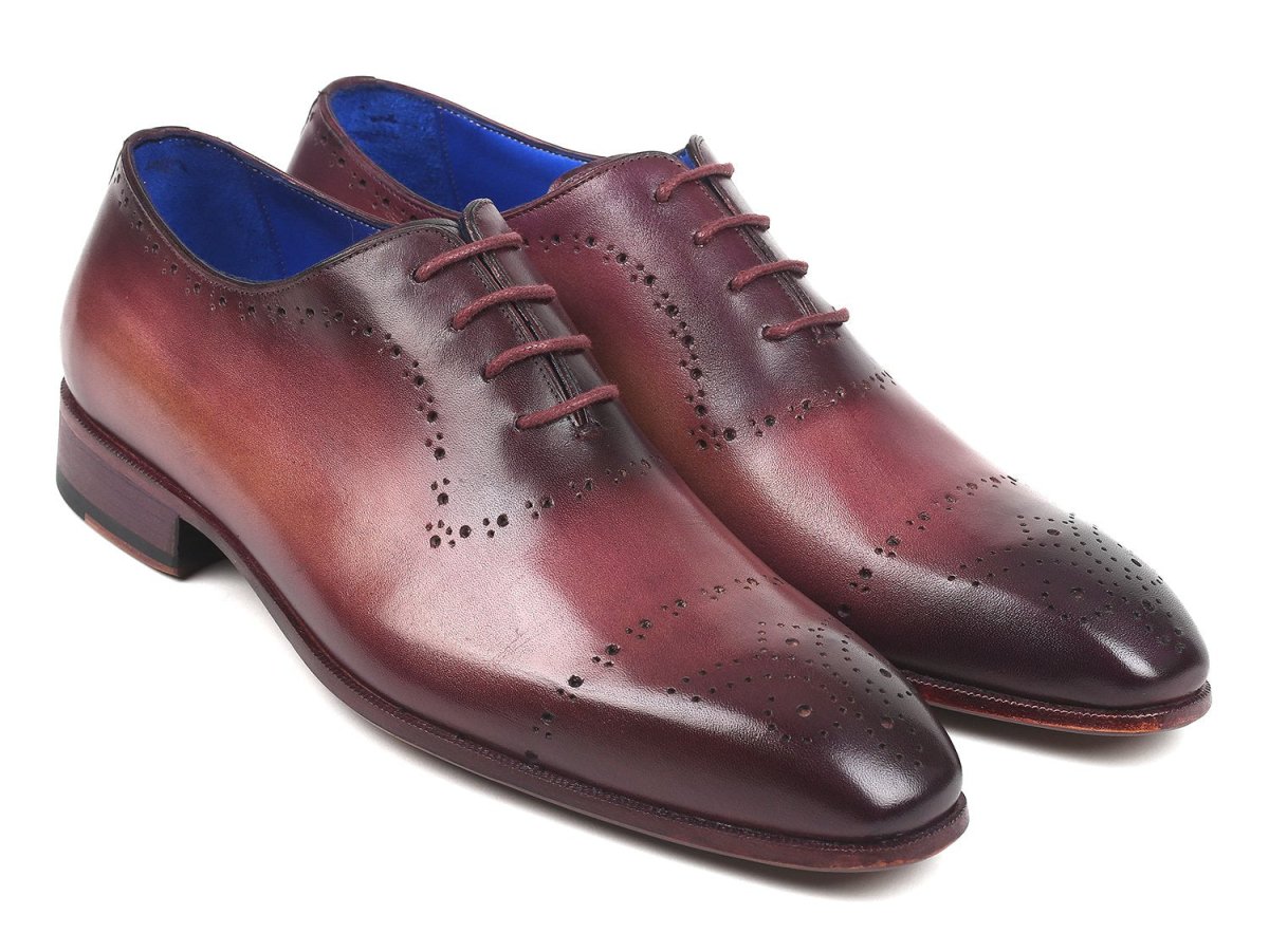 Paul Parkman Burgundy Hand Painted Classic Brogues (IDZLS35BUR)