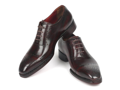 Paul Parkman Dark Bordeaux Goodyear Welted Oxfords (ID56BRD83)