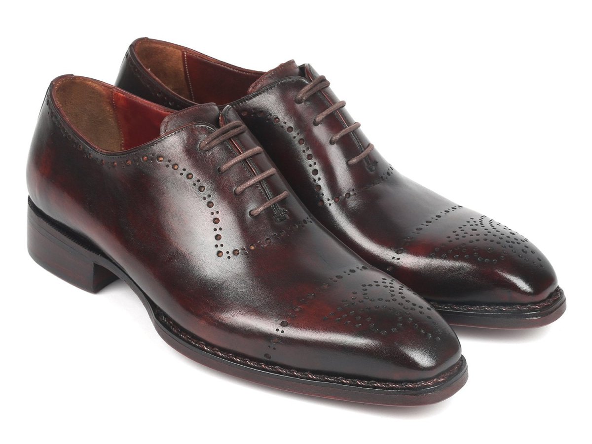 Paul Parkman Dark Bordeaux Goodyear Welted Oxfords (ID56BRD83)