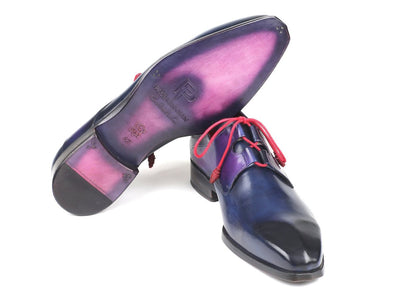 Paul Parkman Ghillie Lacing Blue Dress Shoes (IDGT511BLU)
