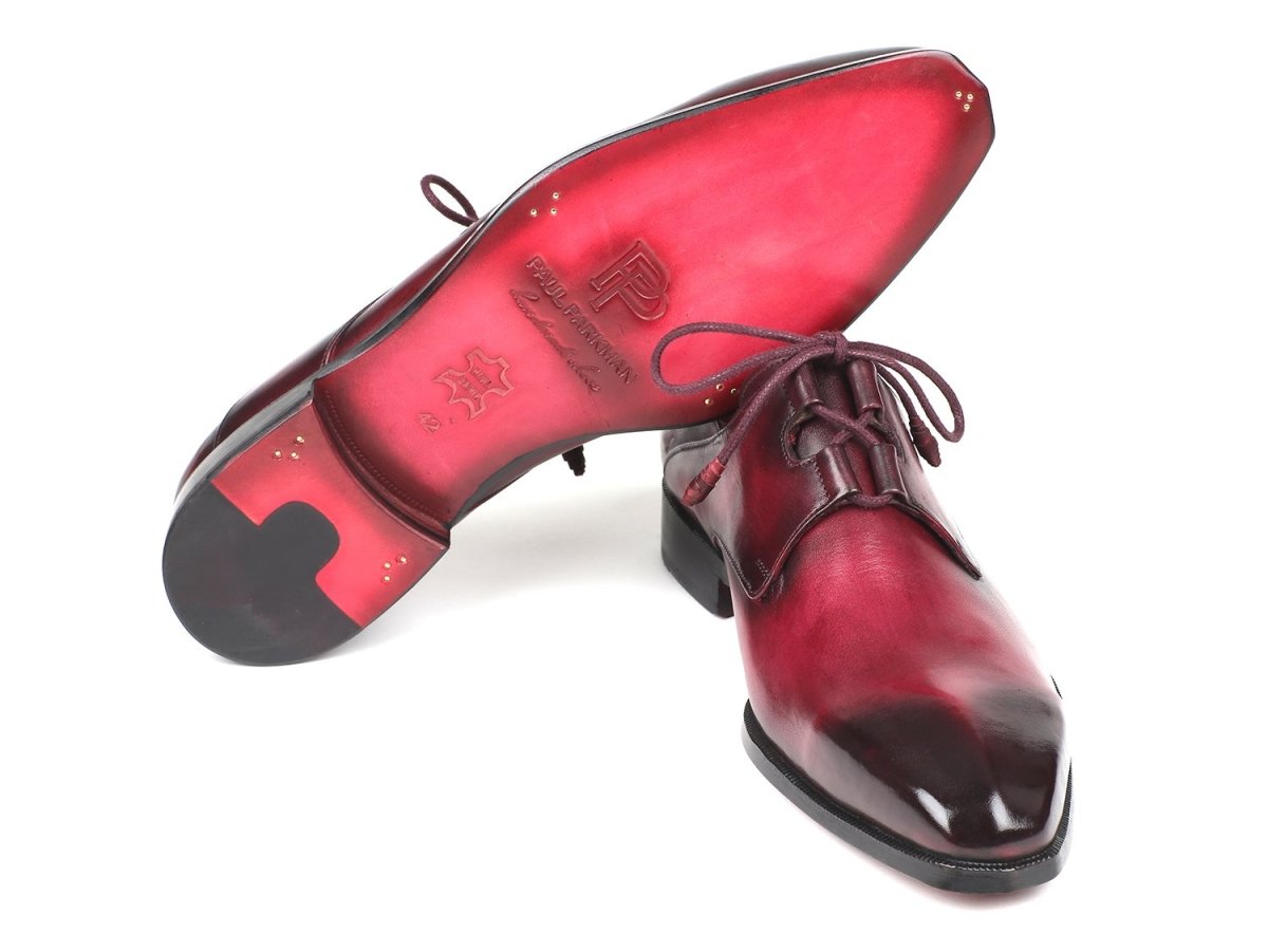 Paul Parkman Ghillie Lacing Bordeaux Dress Shoes (IDGT515 - BRD)